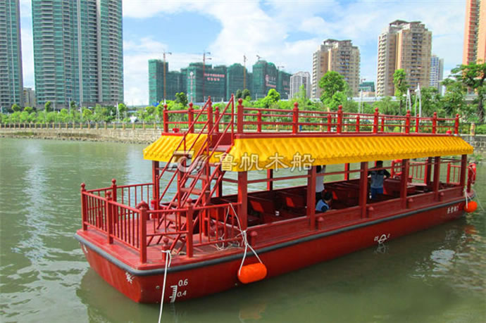玻璃鋼雙層畫(huà)舫